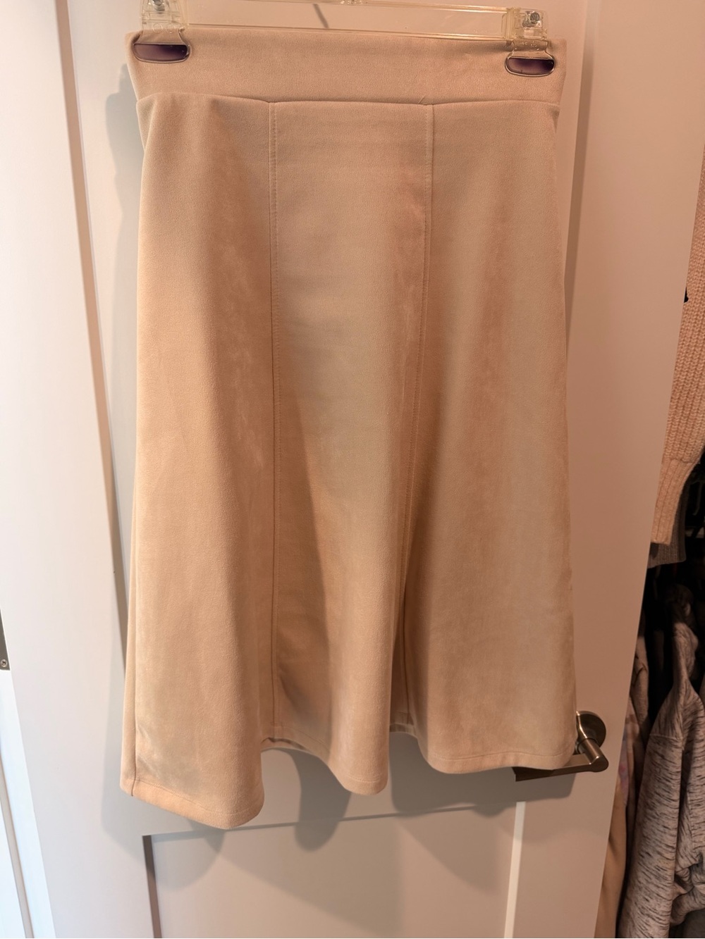 Beige A-Line Women's Skirt